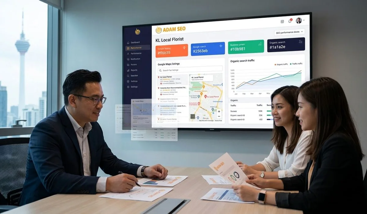 Local SEO strategy meeting with Malaysian business owner in Puchong