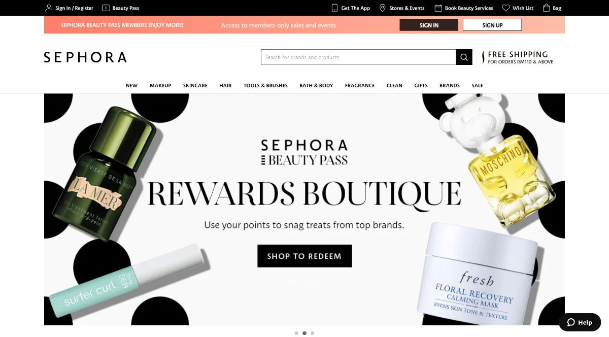 Sephora Website
