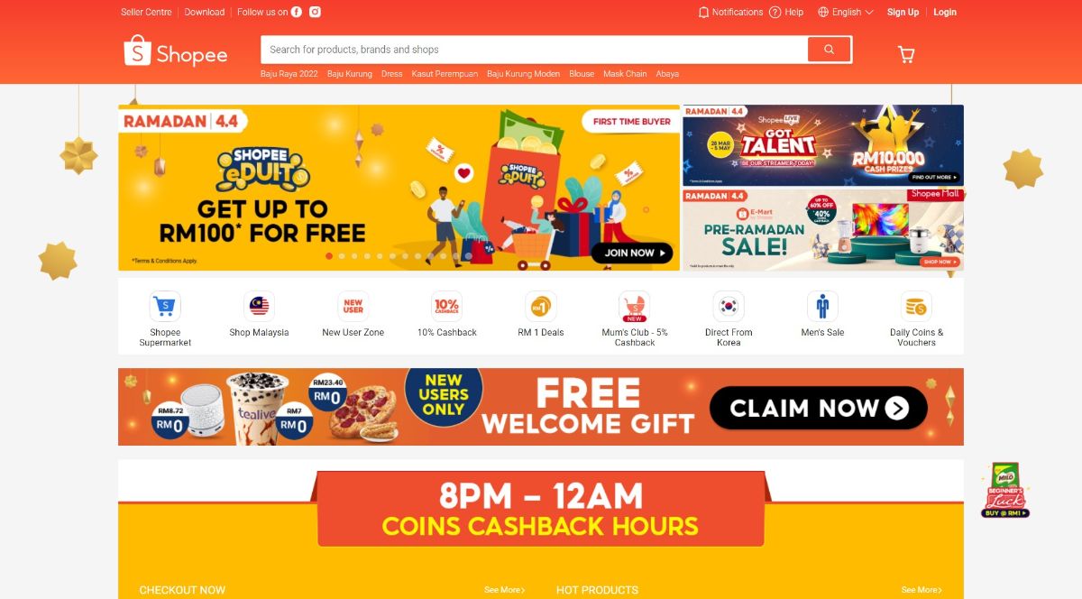 Shopee Website