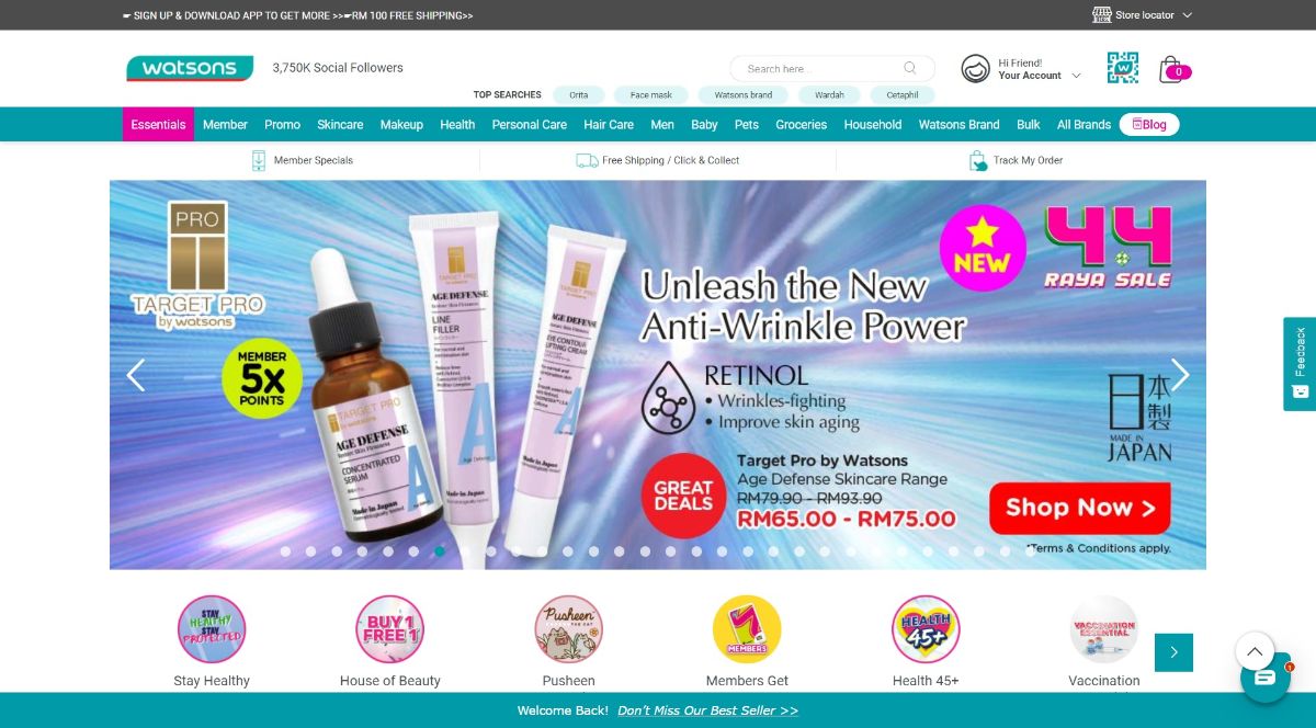 Watsons Website